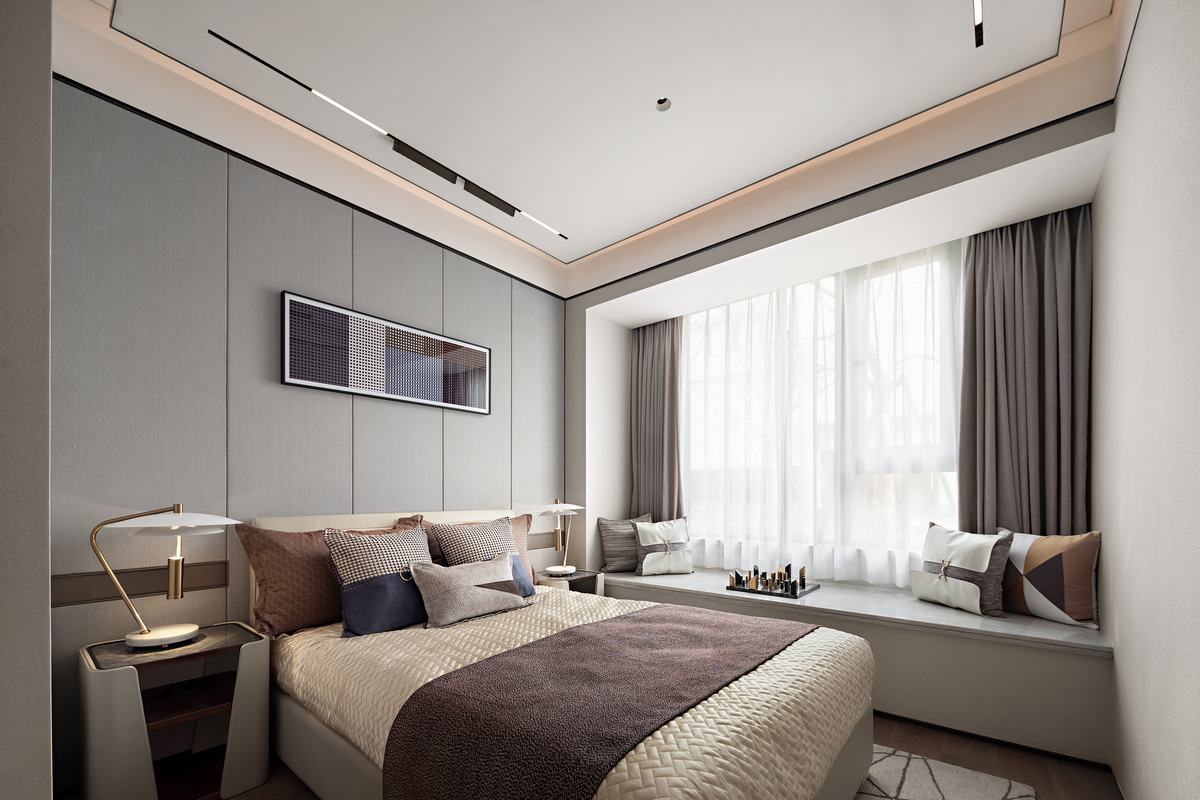 日式侘寂风格室内设计家装案例-次卧 日式侘寂风格室内设计家装案例-次卧