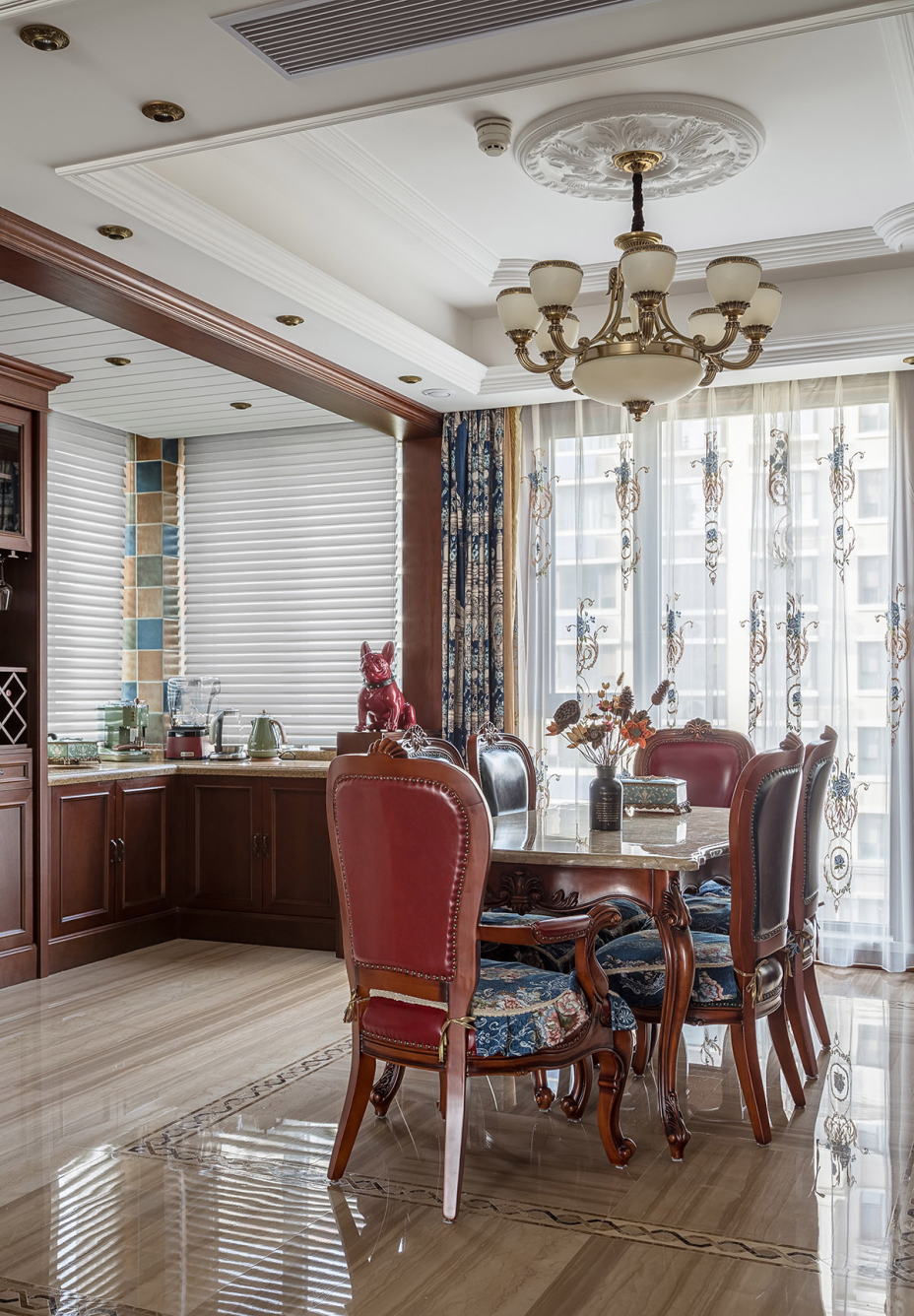 新古典风格家装设计室内装修效果图-餐厅 新古典风格家装设计室内装修效果图-餐厅