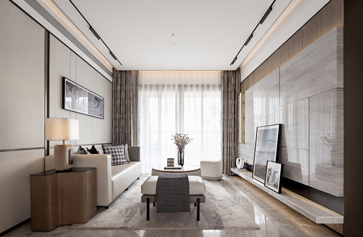 日式侘寂风格室内设计家装案例-客厅 日式侘寂风格室内设计家装案例-客厅